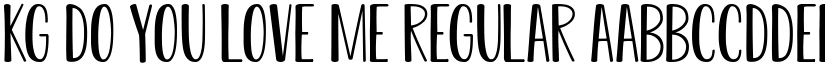 KG Do You Love Me Regular font