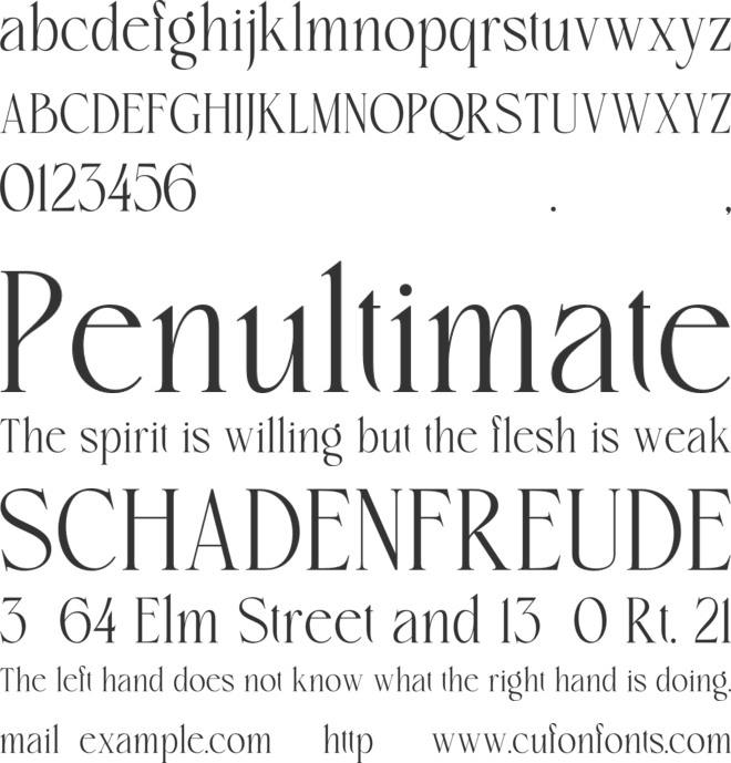 Gondhe font preview