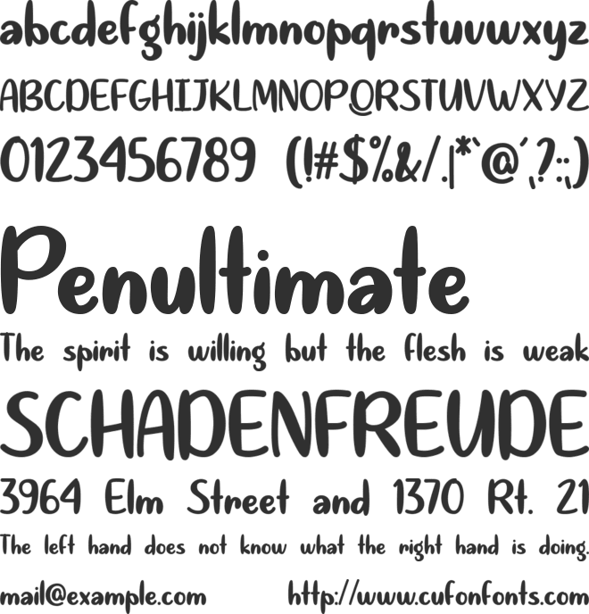 Quite Magical font preview