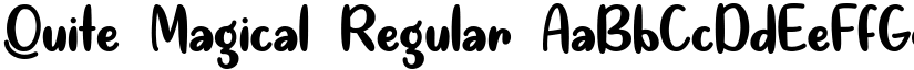 Quite Magical Regular font