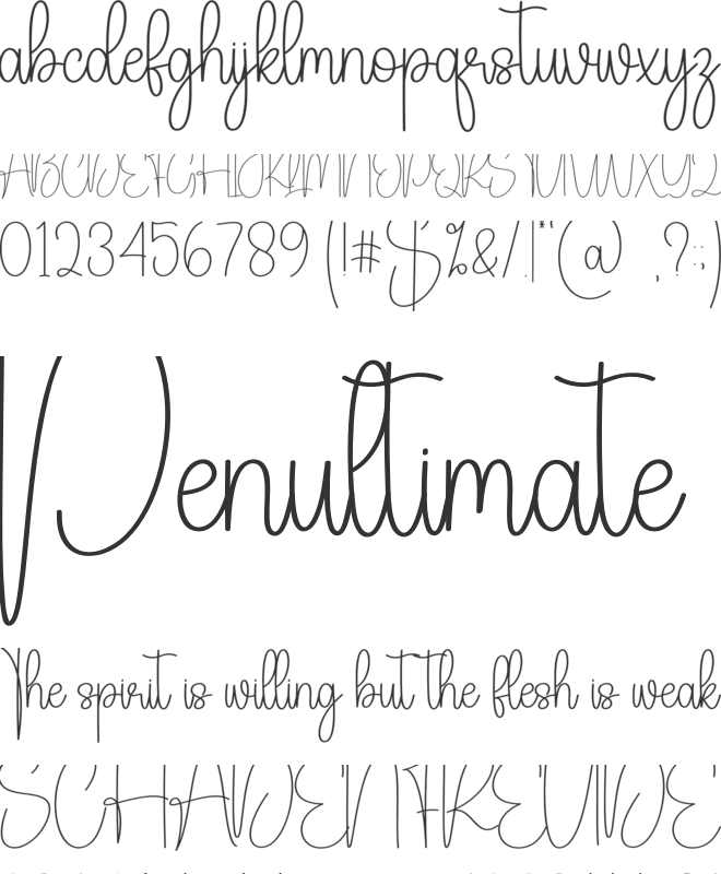 Singleboy font preview