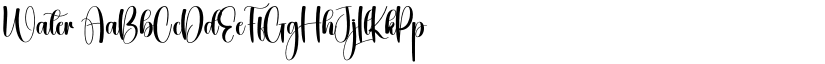 Water font download
