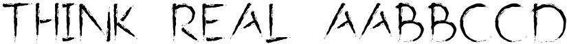 Think Real font download