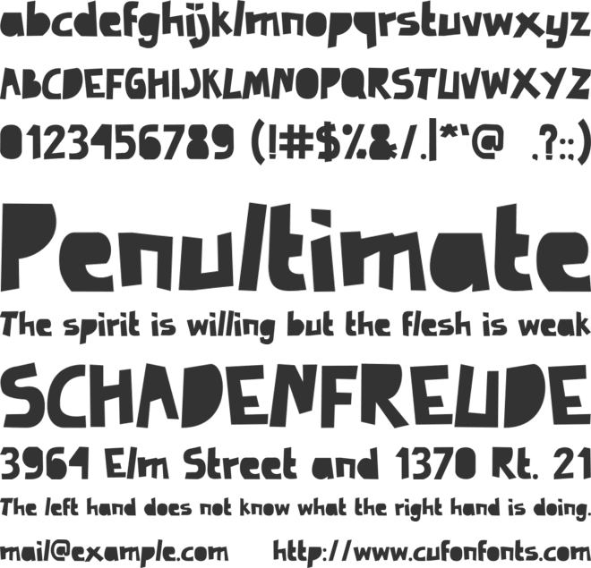 Juicy font preview