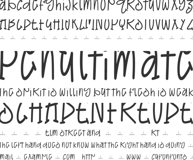 Maybe Daily font preview