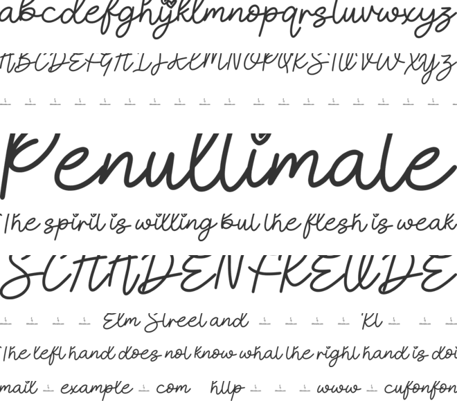 Enjoyful font preview