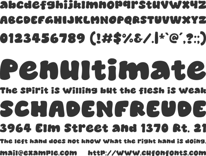 Salted Fries font preview
