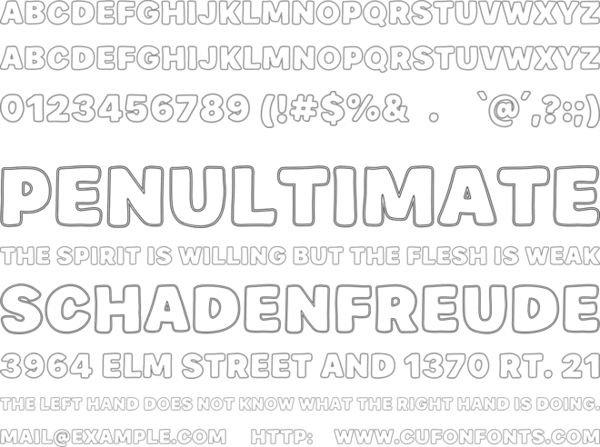 Loop Line font preview