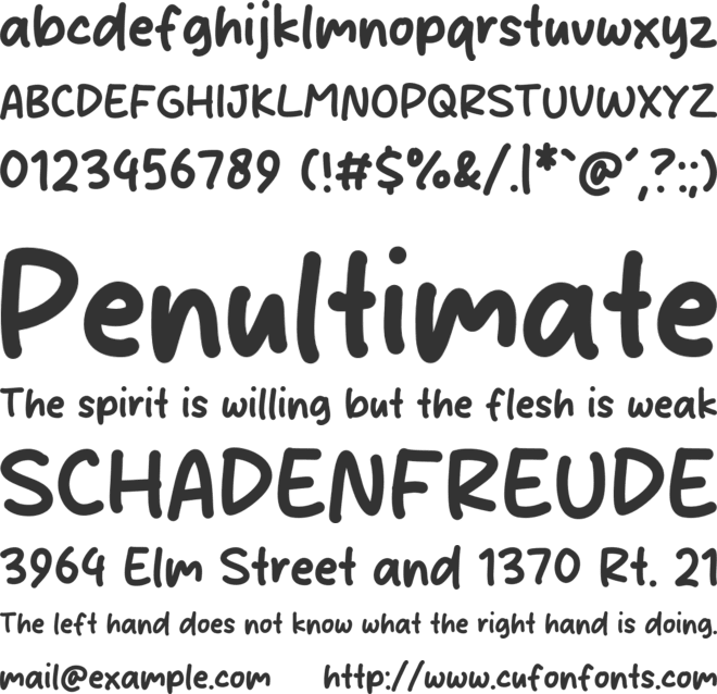 Pizza Time font preview