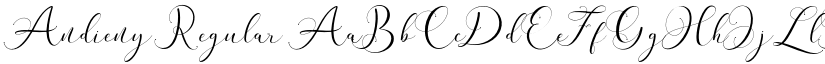 Andieny Regular font