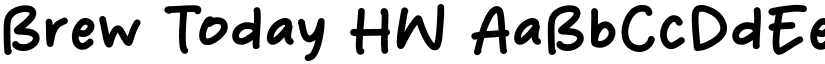 Brew Today HW font download