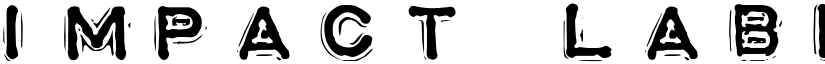 Impact Label SWL Reversed font download