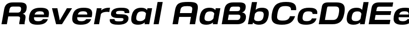 Reversal font