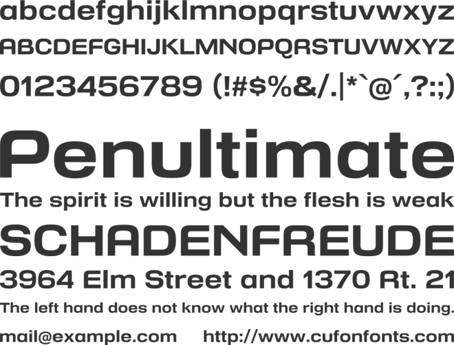 Reversal font preview