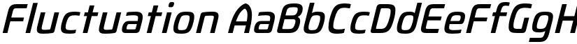 Fluctuation font