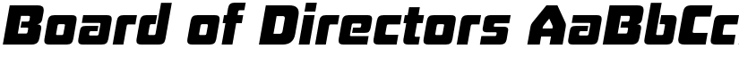 Board of Directors font