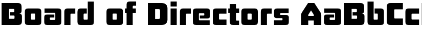 Board of Directors font download