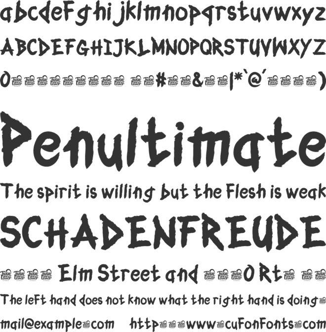 Chastel Compank Trial font preview