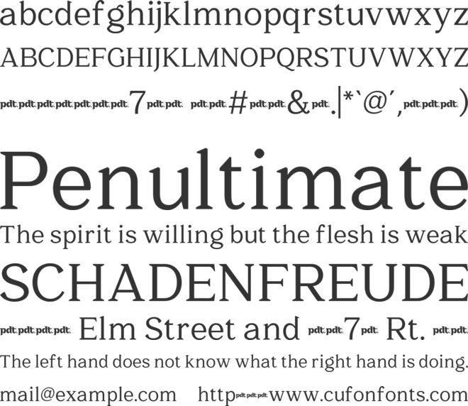 Qavena Arc Trial font preview