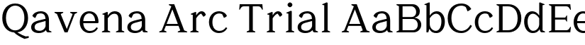 Qavena Arc Trial font download