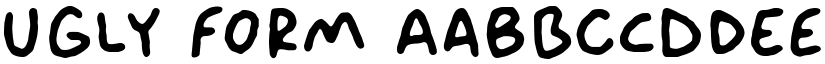 Ugly Form font download