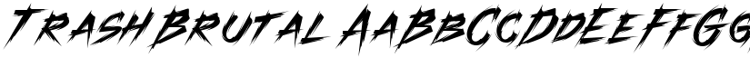 Trash Brutal font download