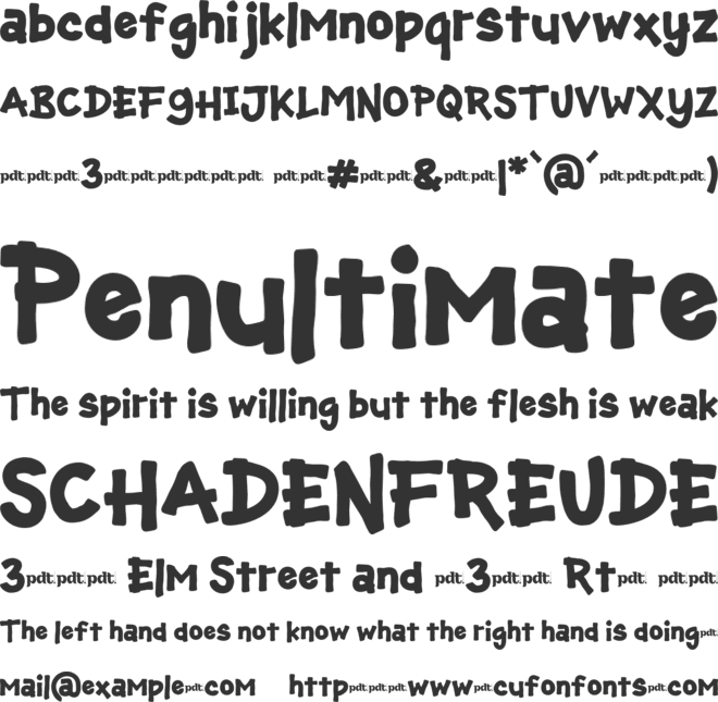 Ikilor Thival Trial font preview