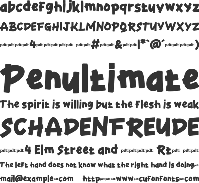 Thread Vamp Trial font preview