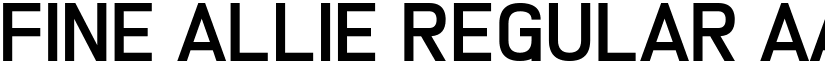 Fine Allie Regular font