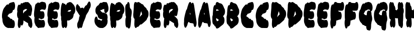 Creepy Spider font download