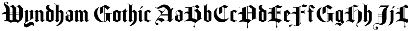 Wyndham Gothic font download