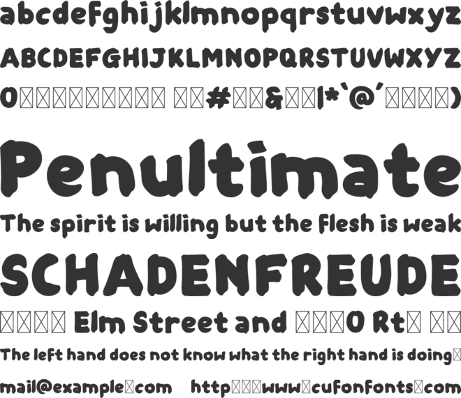 Gekor Spokat Trial font preview