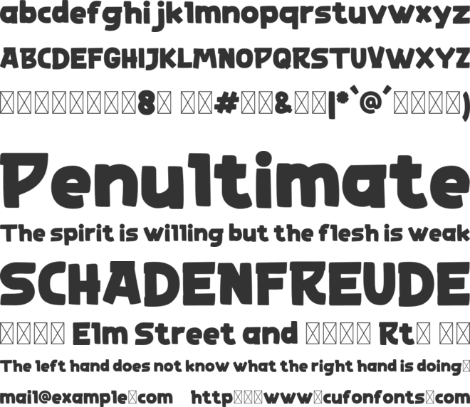Camu Sicavest Trial font preview