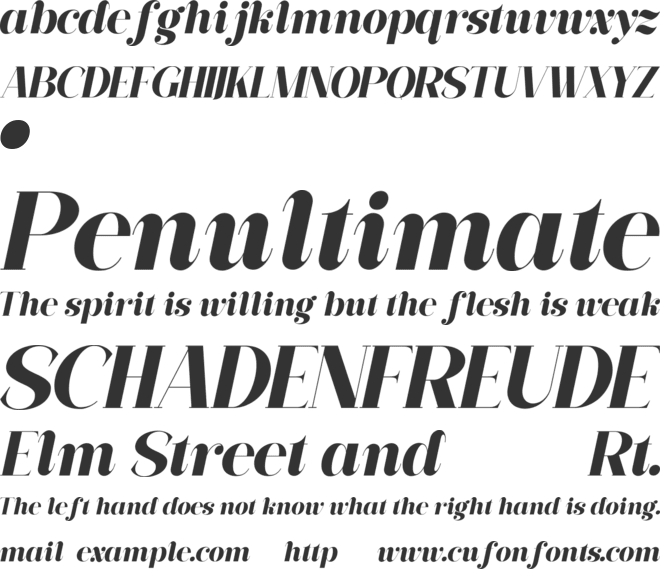 ESKARA font preview