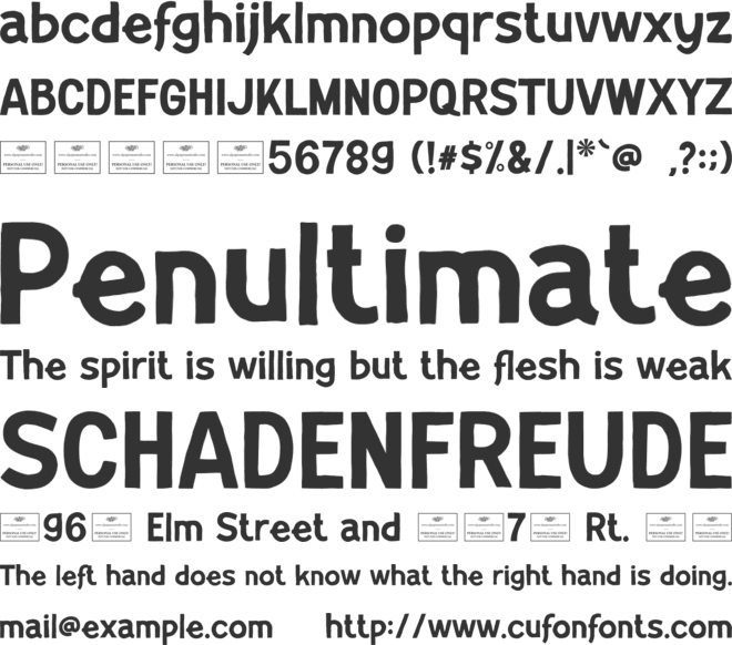 Thalora Free font preview