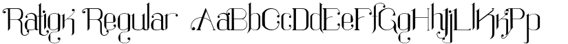 Ratigk Regular font