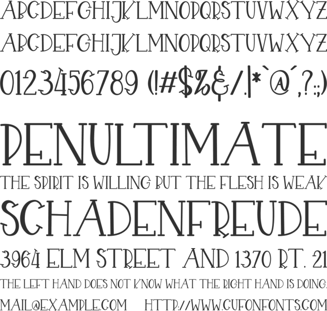 CHEKIDOT font preview