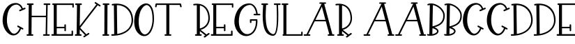 CHEKIDOT Regular font
