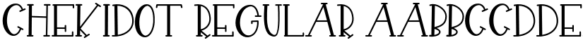 CHEKIDOT Regular font