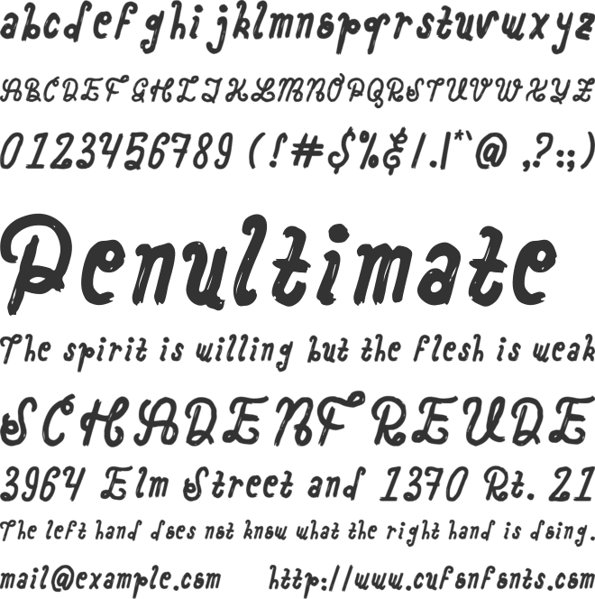 Wonder Castle font preview