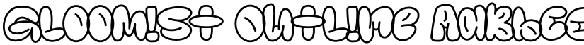 Gloomist Outline font download