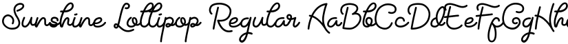 Sunshine Lollipop Regular font