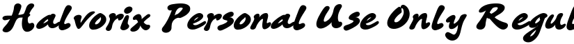 Halvorix Personal Use Only font download