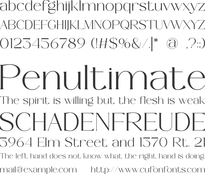 Welerya font preview