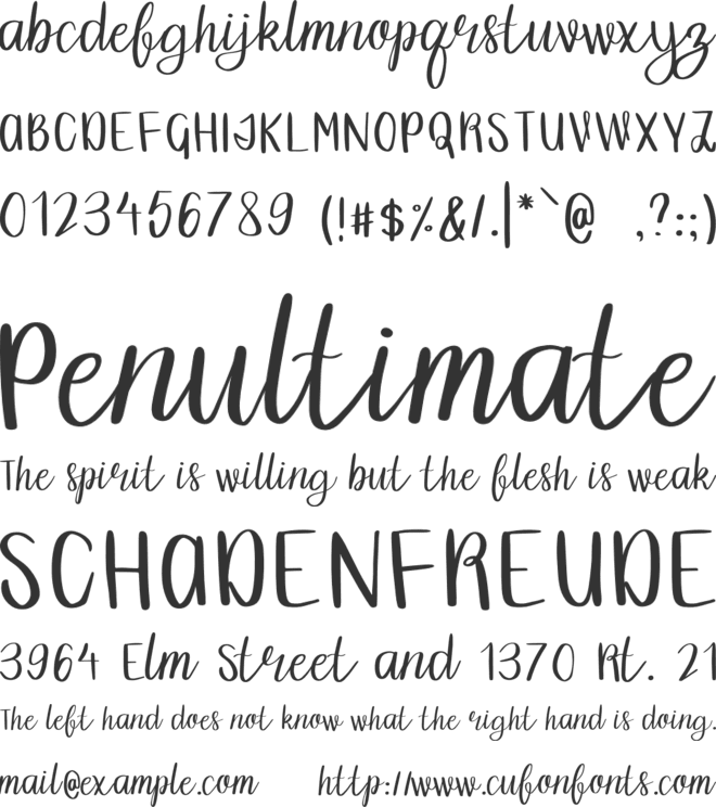 Grainne font preview