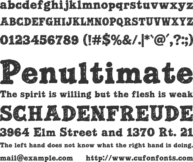 Morning Class font preview