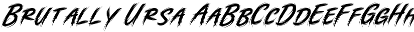 Brutally Ursa font download