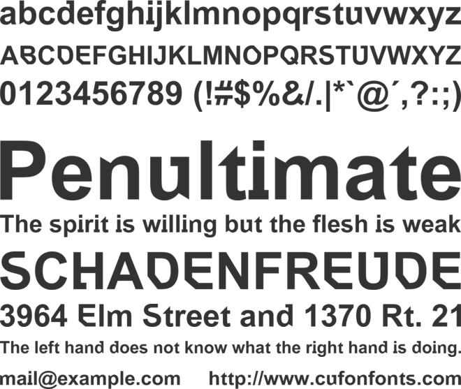Thunderberry font preview