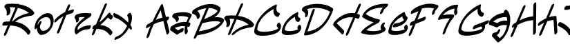 Rotzky font download