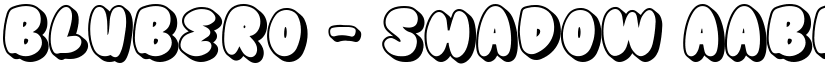 Blubero - Shadow font